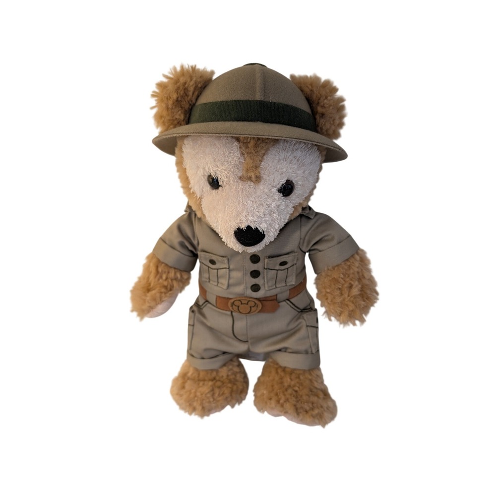 Disney Parks Duffy the Disney Bear Safari Outfit Plush Tan Brown Mickey Mouse